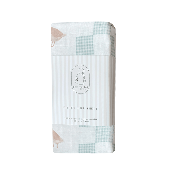 Pop Ya Tot Fitted Cot Sheet - Goosey Gander