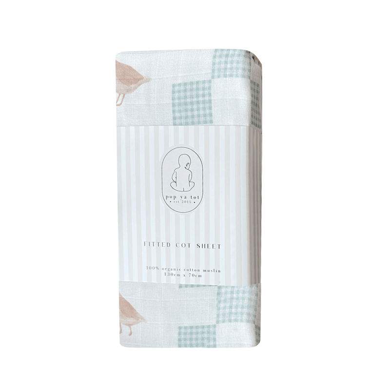Pop Ya Tot Fitted Cot Sheet - Goosey Gander