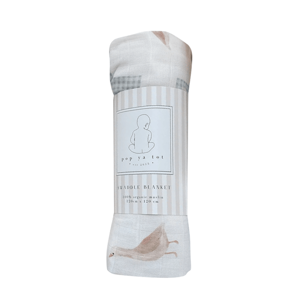 Pop Ya Tot Goosey Gander Swaddle Wrap
