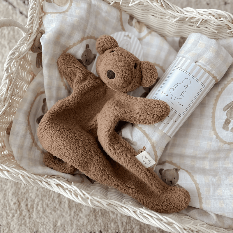 Pop Ya Tot Little Teddy Comforter Toy