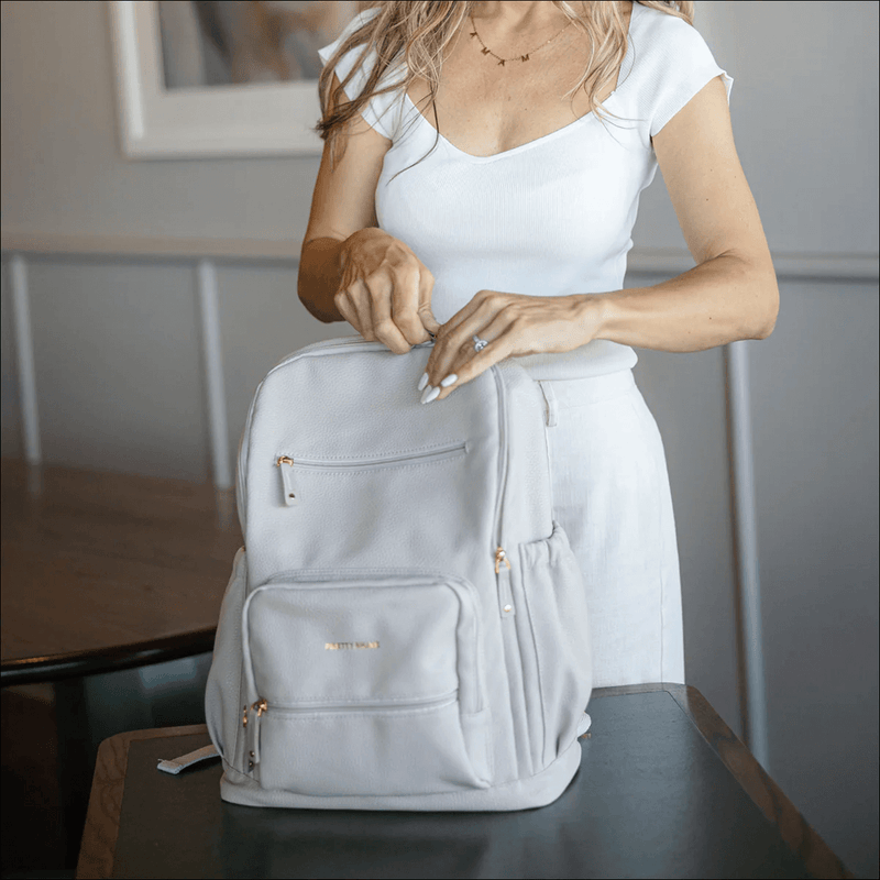 Pretty Brave Chloe Backpack - Stone Pebble