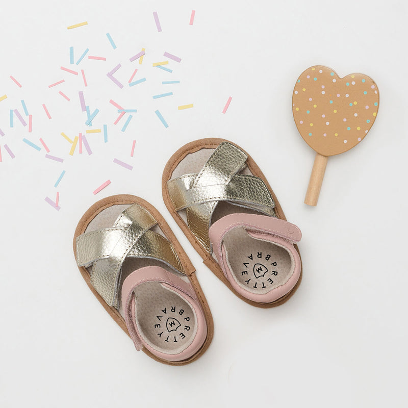 Pretty Brave Criss Cross - Blush/Gold
