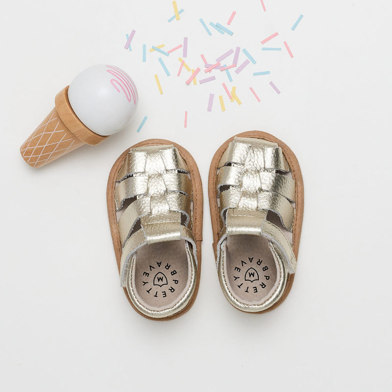 Pretty Brave Rio Baby Sandal - Gold