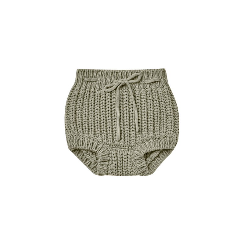 Quincy Mae Knit Tie Bloomer - Basil
