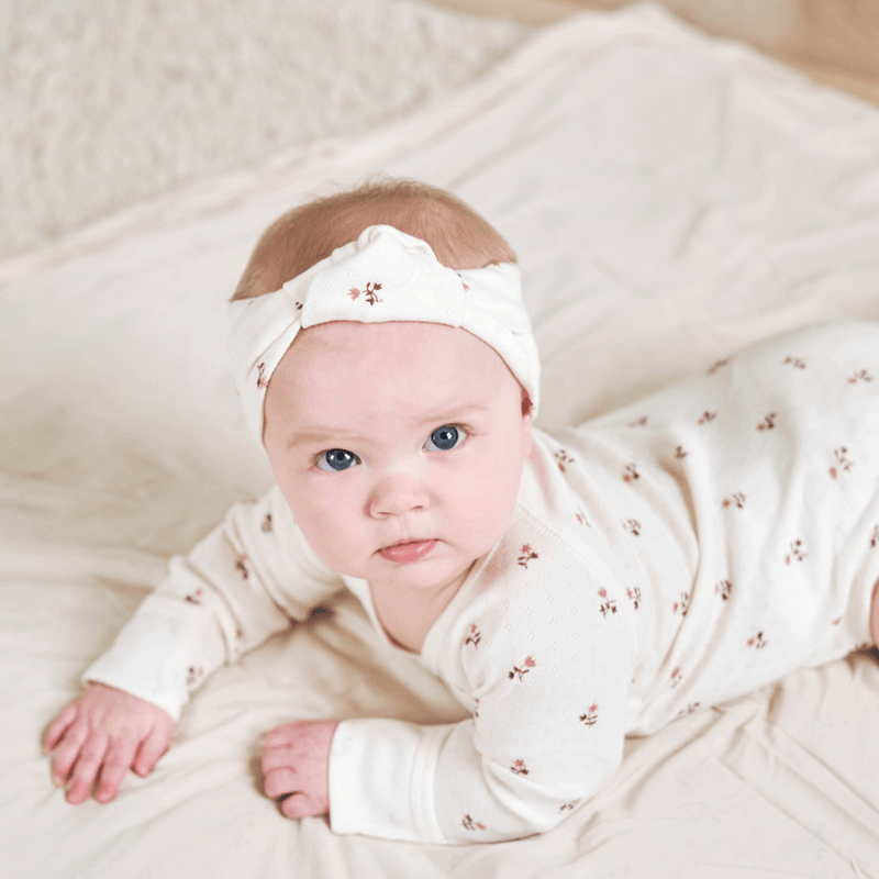 Quincy Mae Knotted Headband - Rose Fleur