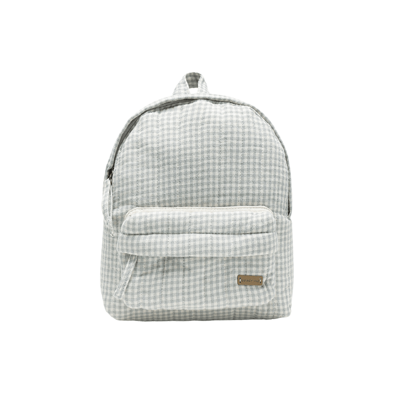 Quincy Mae Mini Backpack - Blue Gingham