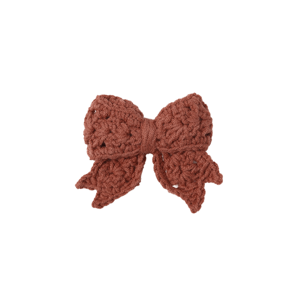 Quincy Mae Crochet Bow - Cranberry
