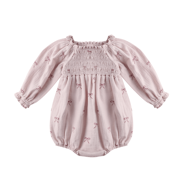 Quincy Mae Eden Romper - Bows