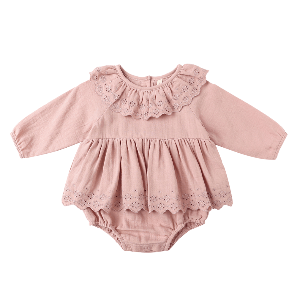 Quincy Mae Thalia Romper - Rose