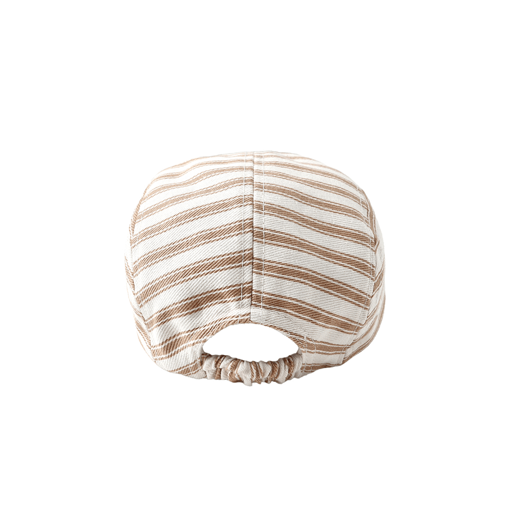 Quincy Mae Baby Cap - Gold Pinstripe
