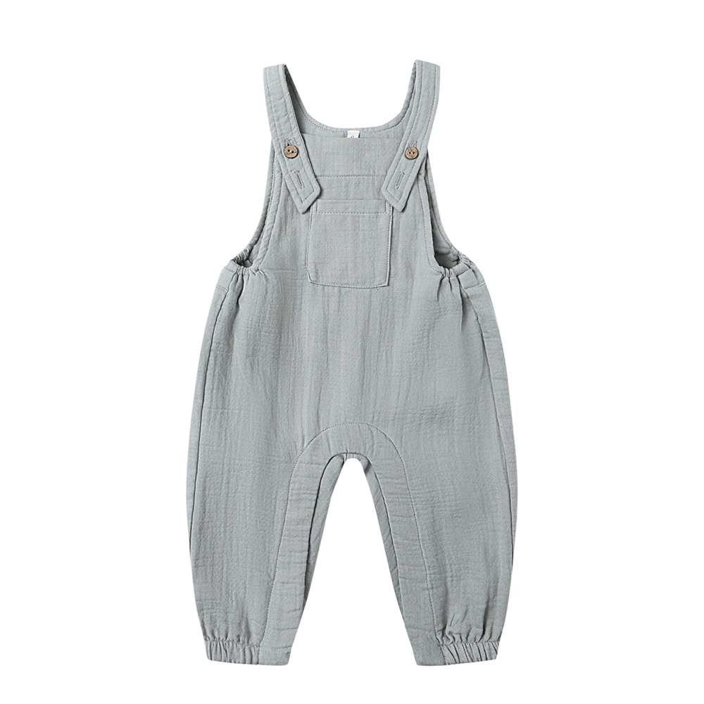Quincy Mae Baby Overall - Steel Blue