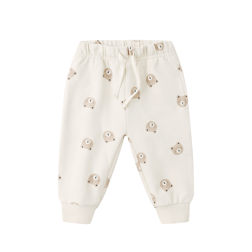 Quincy Mae Relaxed Sweatpant - Brown Bear