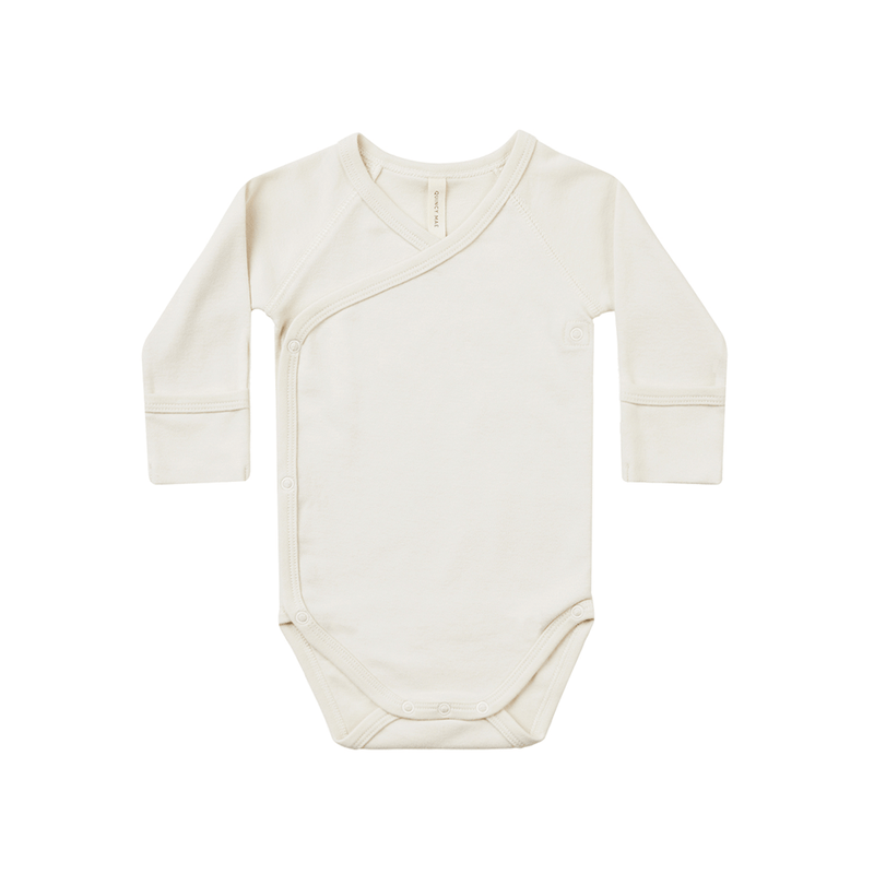 Quincy Mae Side-Snap Bodysuit - Ivory