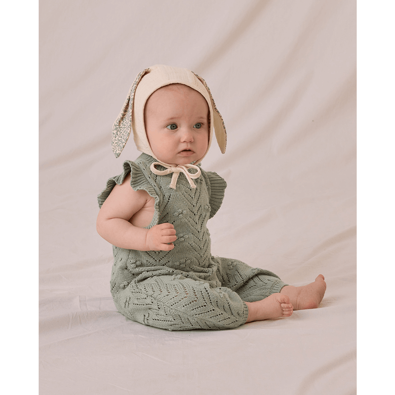 Quincy Mae Bunny Bonnet - Green Garden