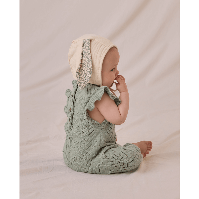 Quincy Mae Bunny Bonnet - Green Garden