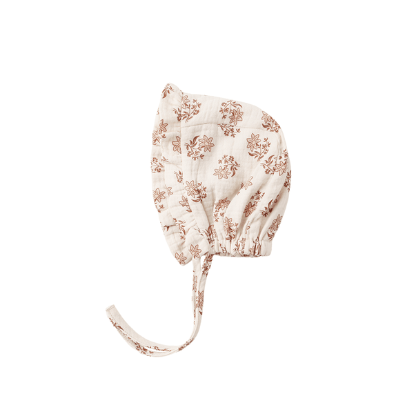 Quincy Mae Woven Ruffle Bonnet - Daylily