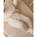 Quincy Mae Wrap Top & Footed Pant Set - Primrose