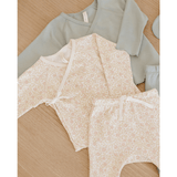 Quincy Mae Wrap Top & Footed Pant Set - Primrose
