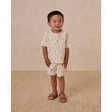 Quincy Mae Boxy Pocket Tee + Short Set - Carrots