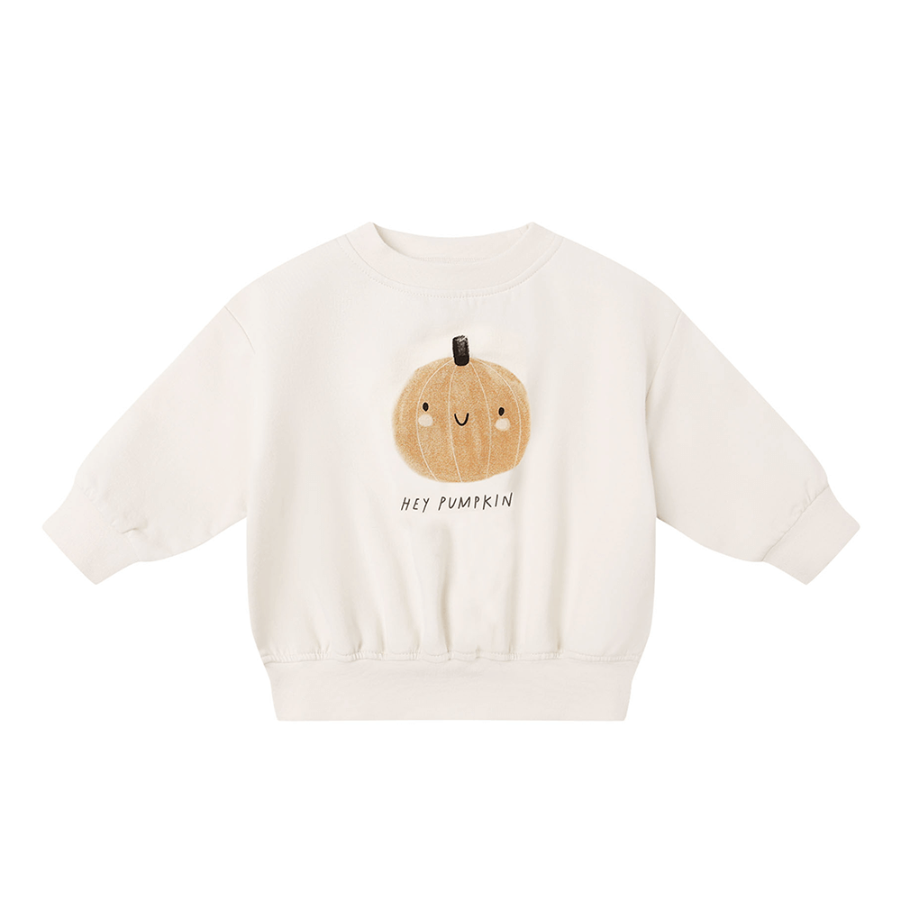 Quincy Mae Relaxed Fleece Sweatshirt - Pumpkin