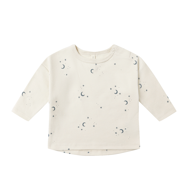 Quincy Mae Long Sleeve Tee - Moons