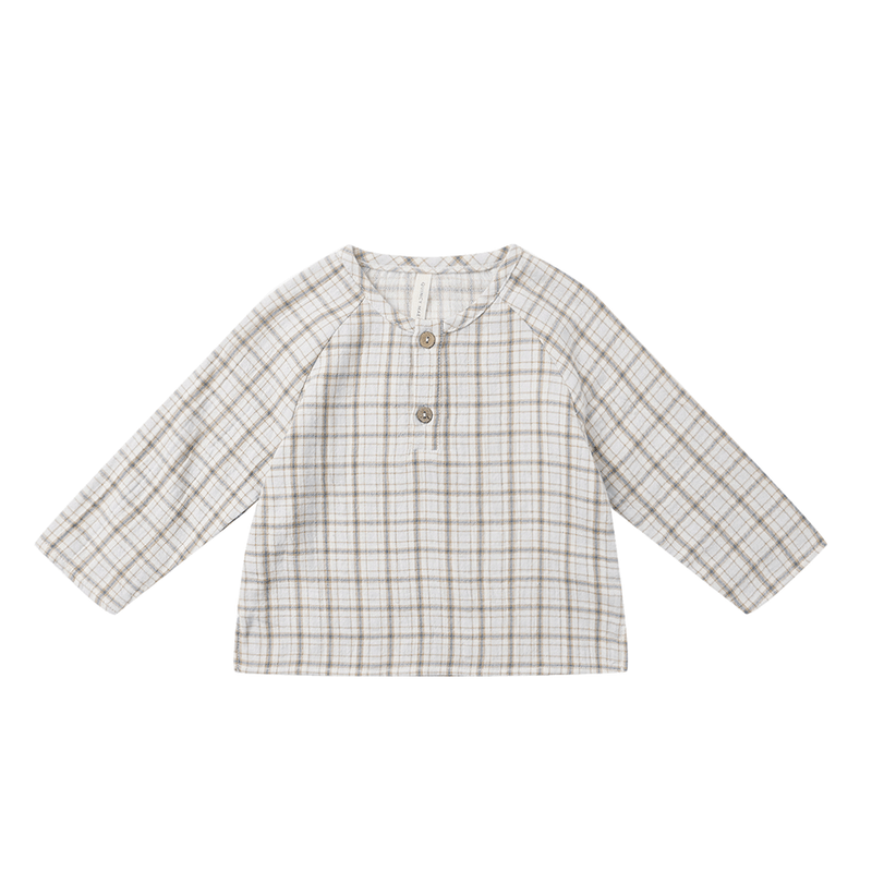 Quincy Mae Zion Shirt - Blue Plaid