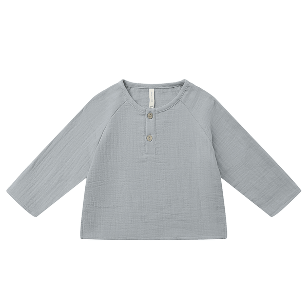 Quincy Mae Zion Shirt - Steel Blue