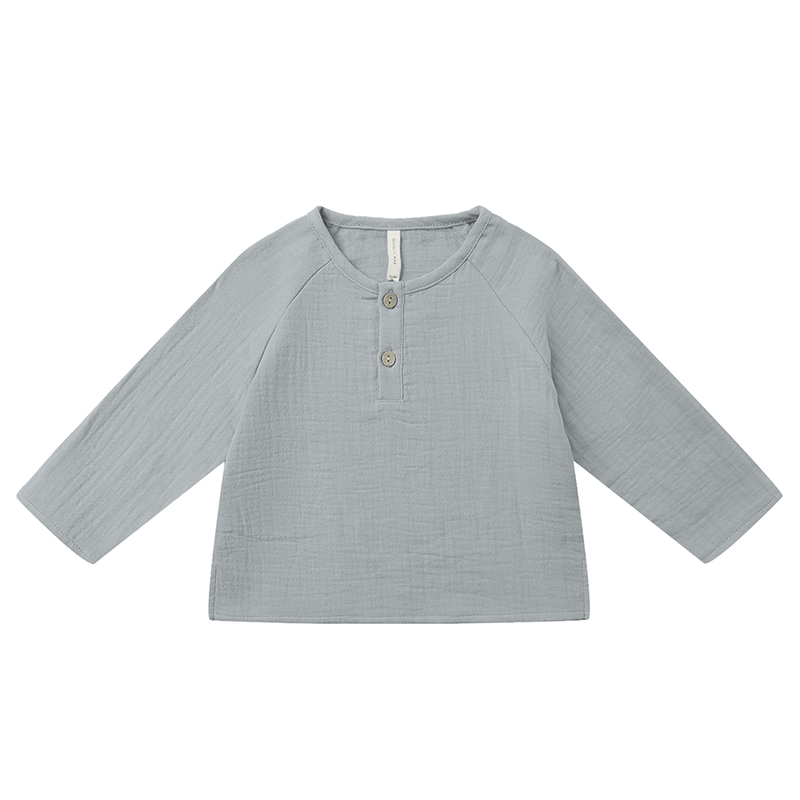 Quincy Mae Zion Shirt - Steel Blue
