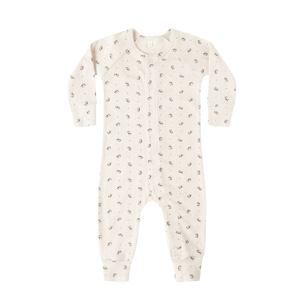 Quincy Mae Pointelle Long John - Holly Berry