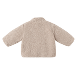Quincy Mae Shearling Zip Jacket - Oat