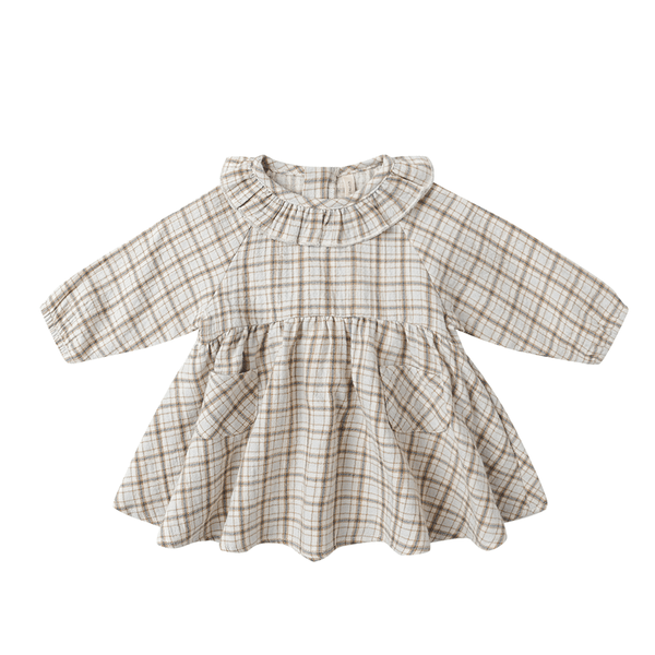 Quincy Mae Simone Dress - Blue Plaid