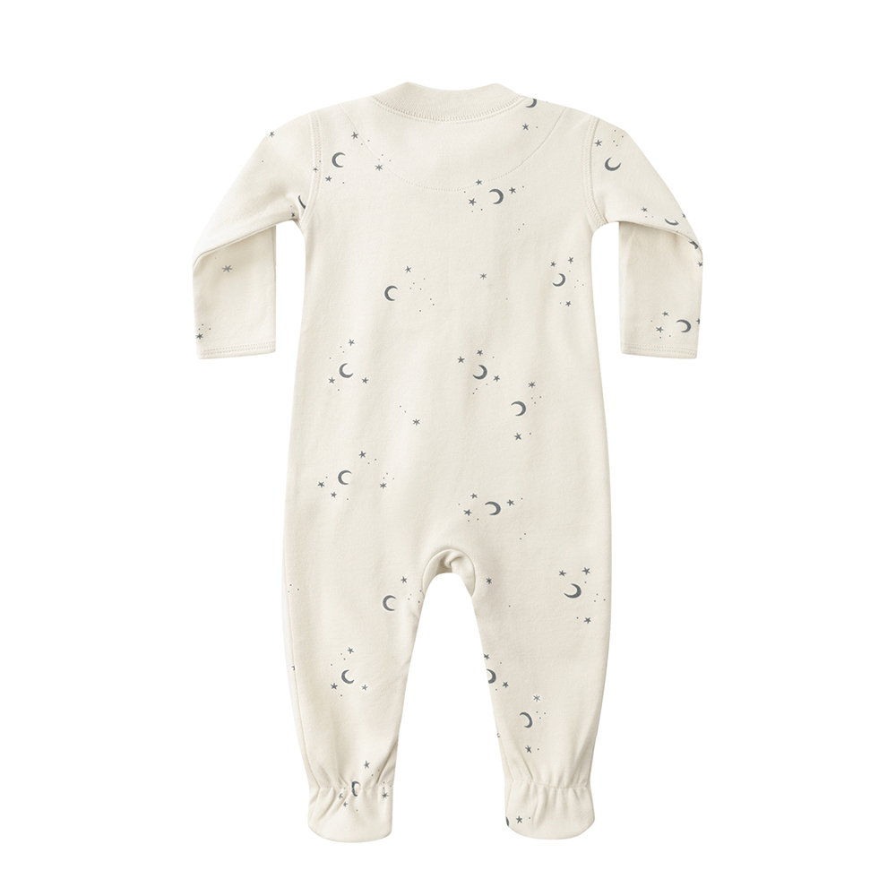 Quincy Mae Zip Long Sleeve Sleeper Footie - Moons