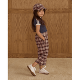 Rylee + Cru  Brooklyn Trouser - Burgundy Plaid