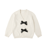 Rylee + Cru Bow Cardigan - Natural