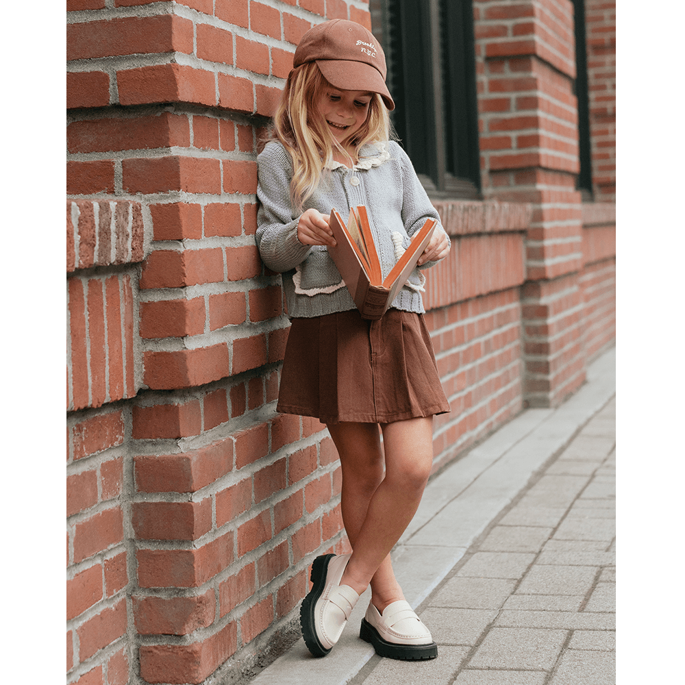 Rylee + Cru Collared Cardigan - Dusty Blue