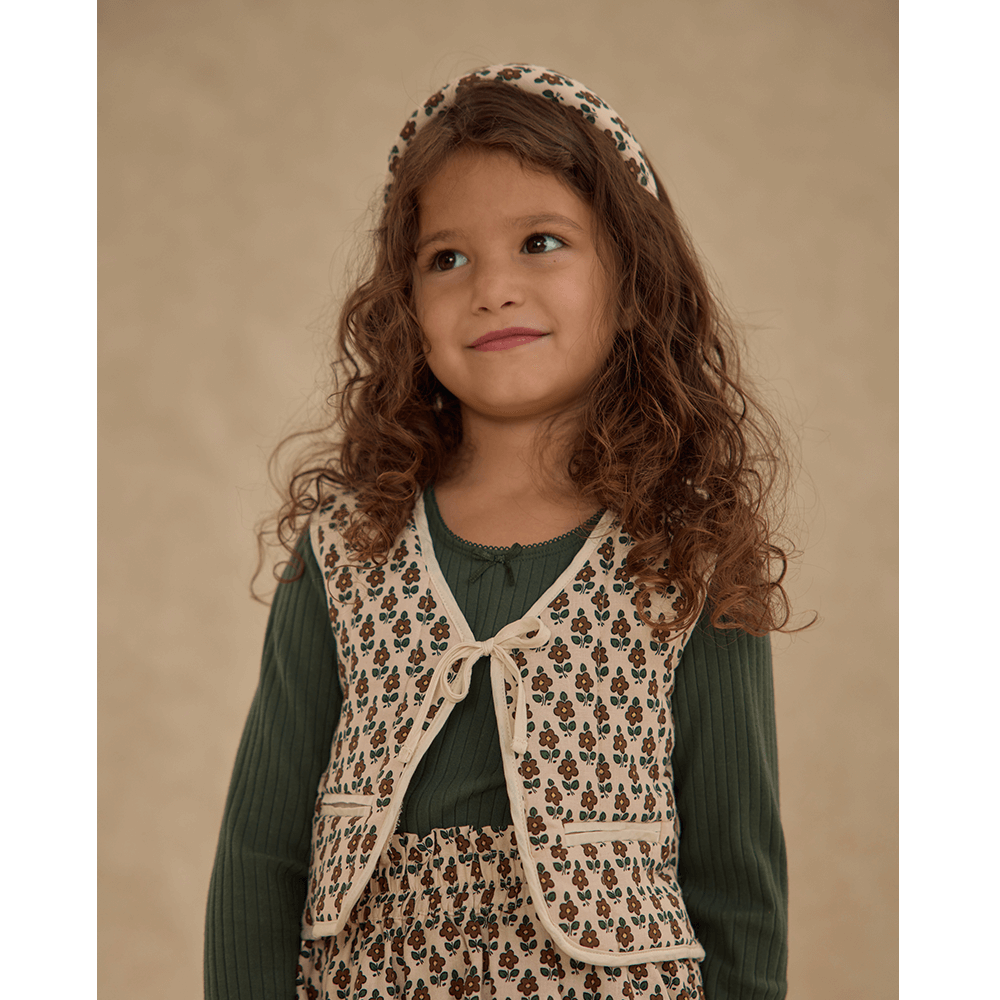 Rylee + Cru Quilted Vest - Harvest Floral