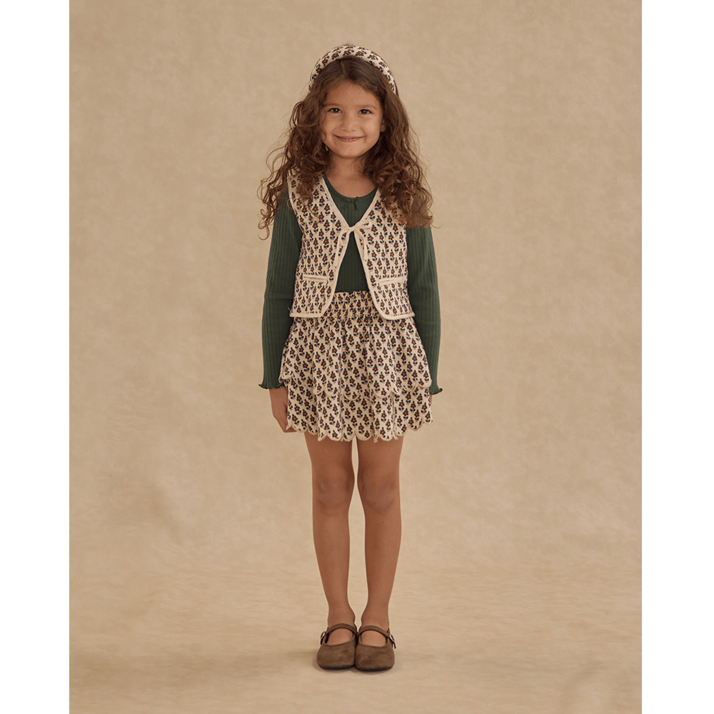 Rylee + Cru Quilted Vest - Harvest Floral