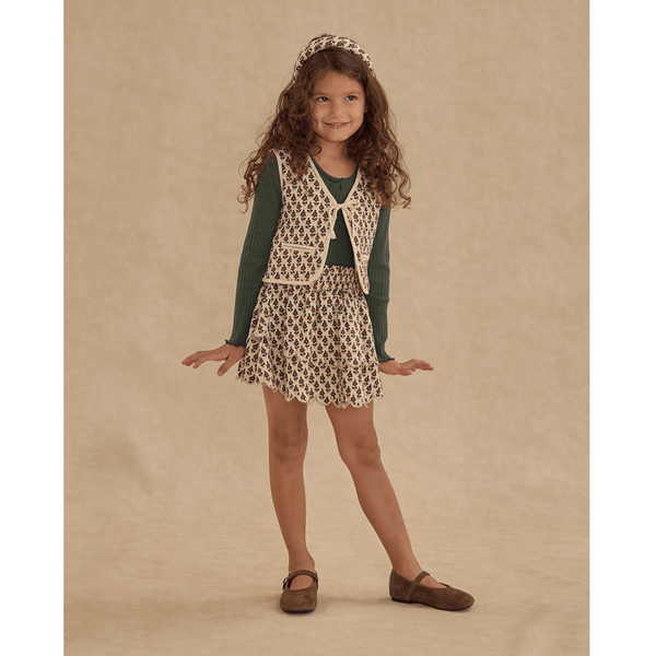 Rylee + Cru Quilted Vest - Harvest Floral