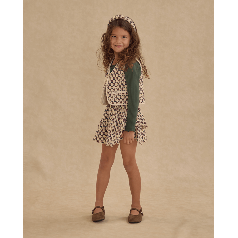 Rylee + Cru Quilted Vest - Harvest Floral