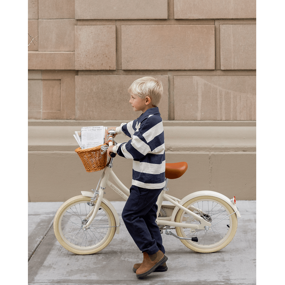 Rylee + Cru Rugby Polo - Navy Stripe