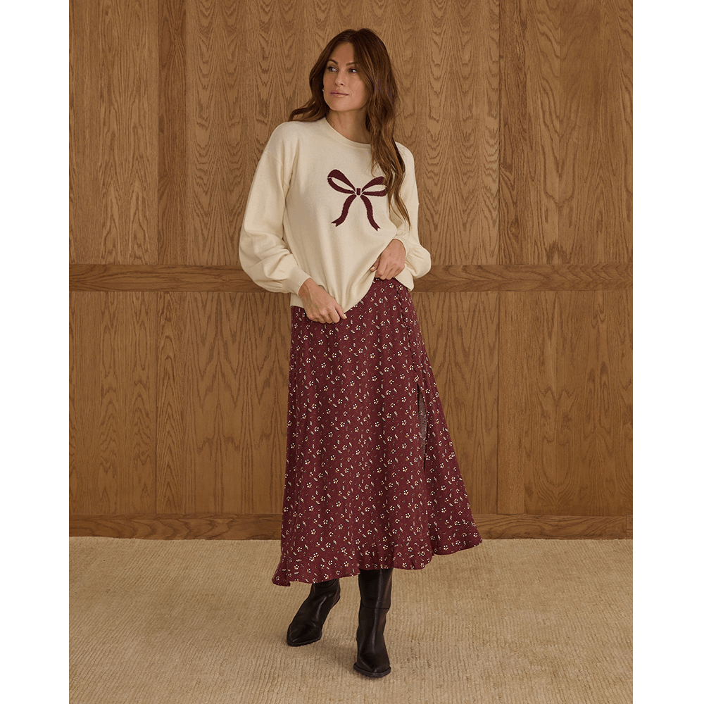 Rylee + Cru Womens Aspen Sweater - Bow