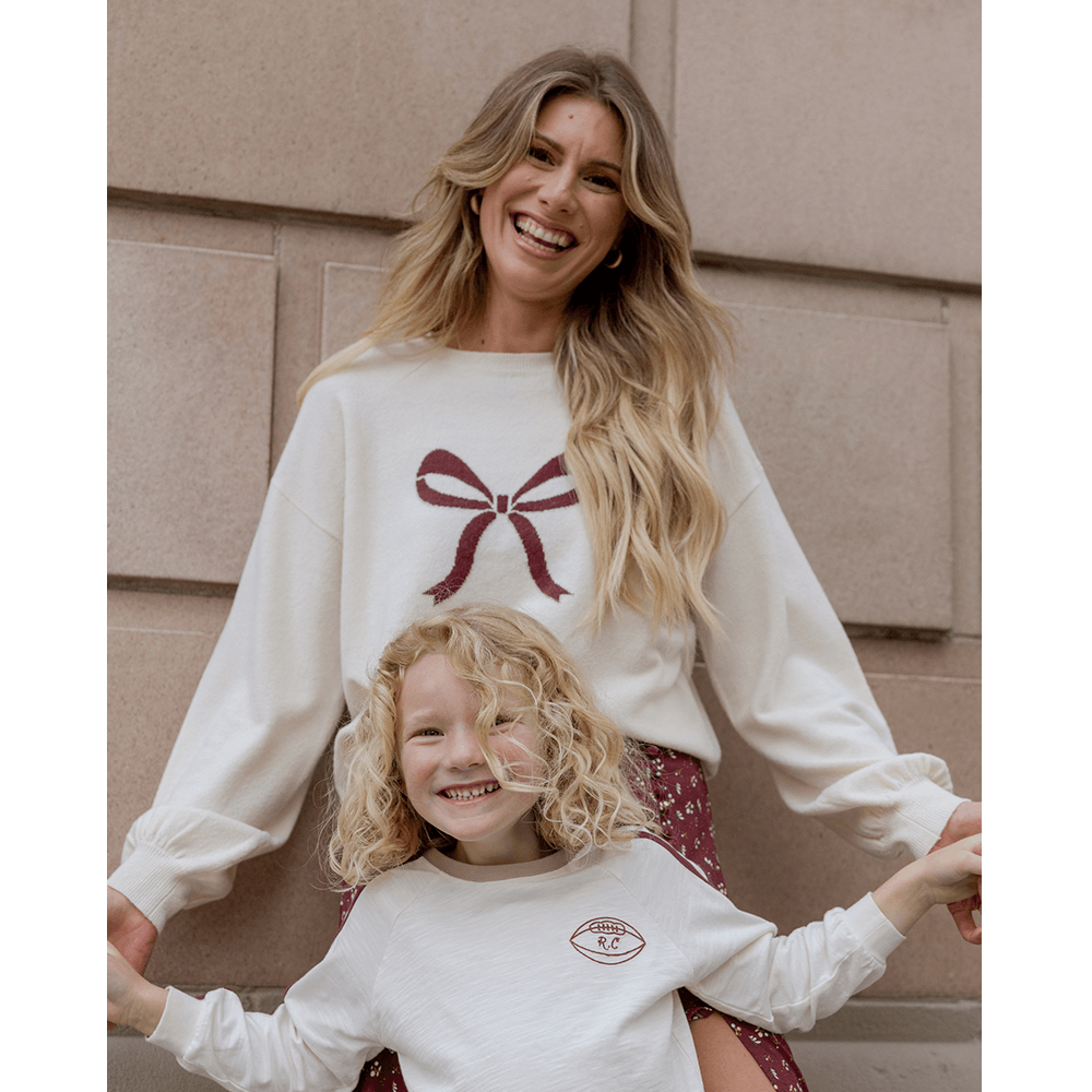 Rylee + Cru Womens Aspen Sweater - Bow