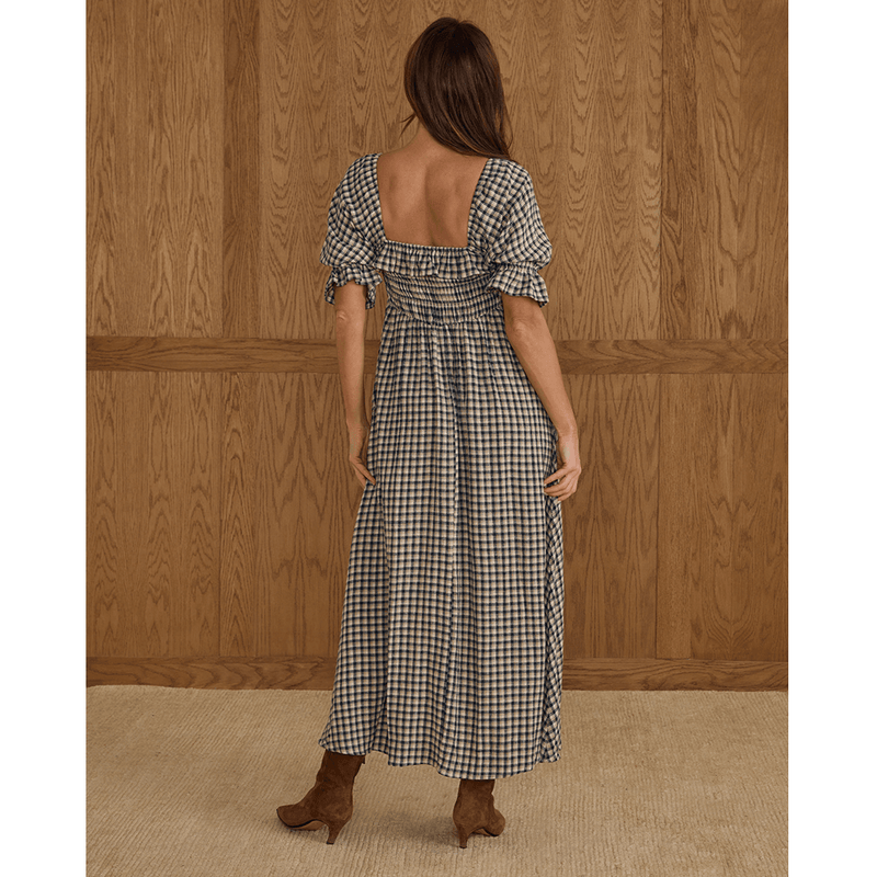 Rylee + Cru Womens Birdie Dress - Navy Check