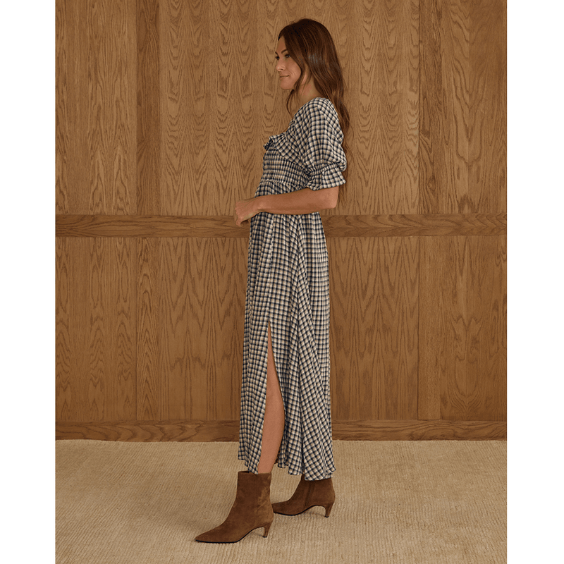 Rylee + Cru Womens Birdie Dress - Navy Check