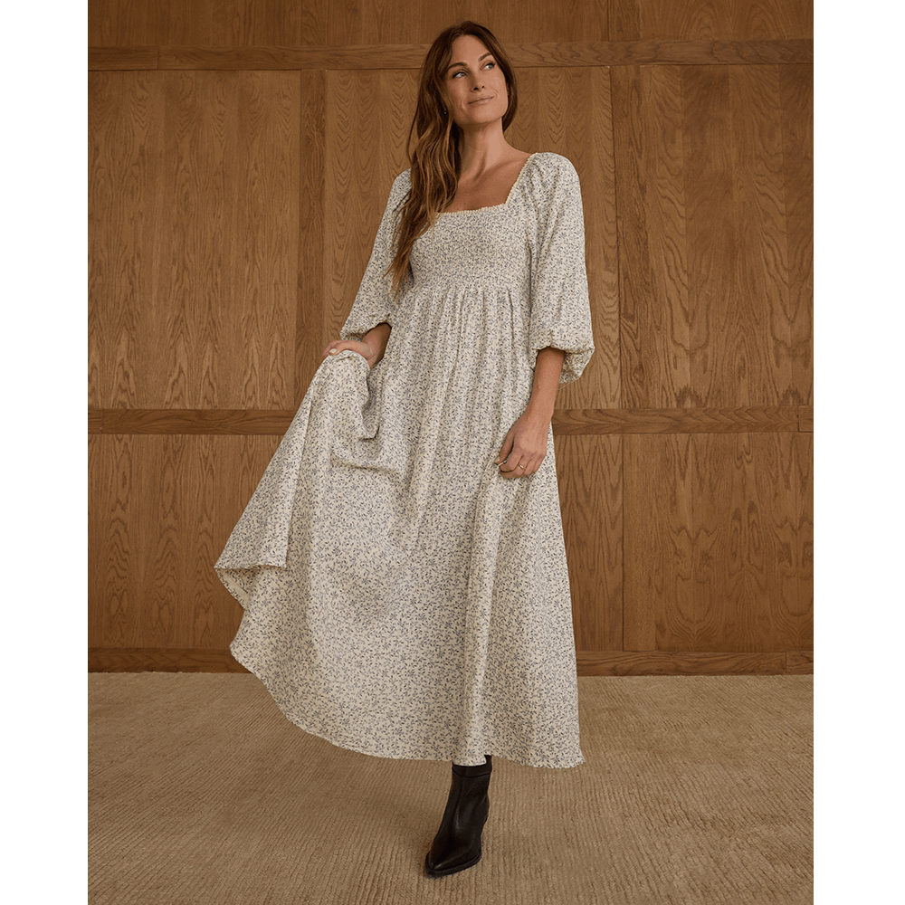 Rylee + Cru Womens Della Dress - Blue Vines