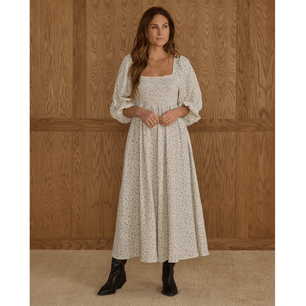 Rylee + Cru Womens Della Dress - Blue Vines