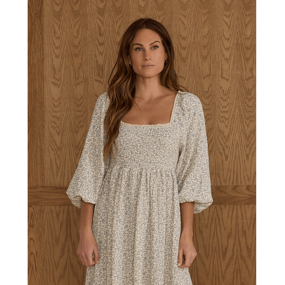 Rylee + Cru Womens Della Dress - Blue Vines