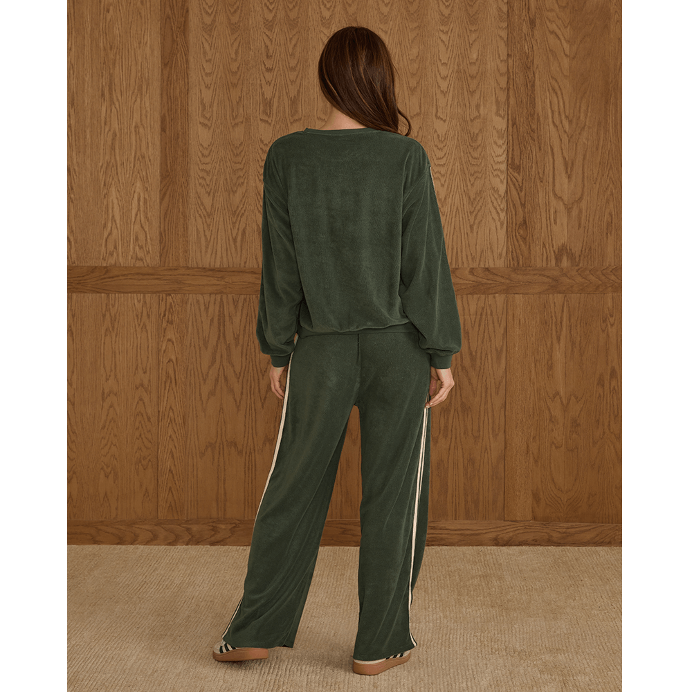 Rylee + Cru Womens Oversized Sweatshirt - Green