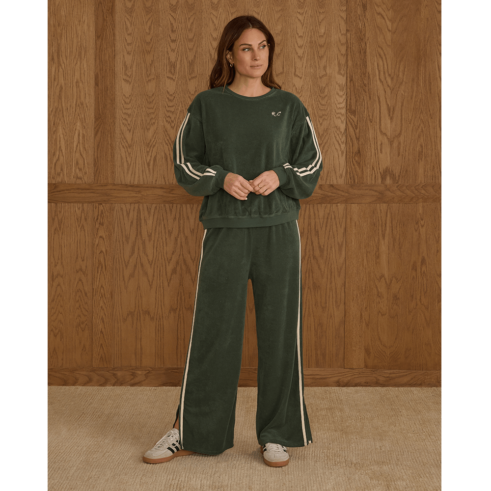 Rylee + Cru Womens Oversized Sweatshirt - Green