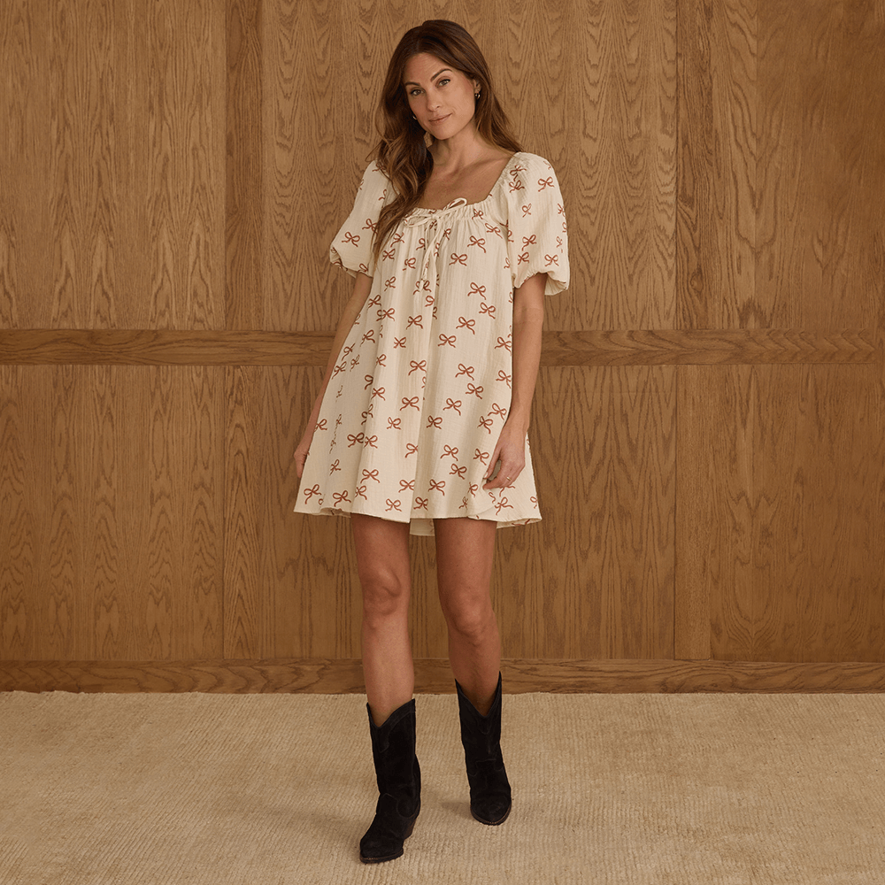Rylee + Cru Womens Sabrina Mini Dress - Ruby Bows